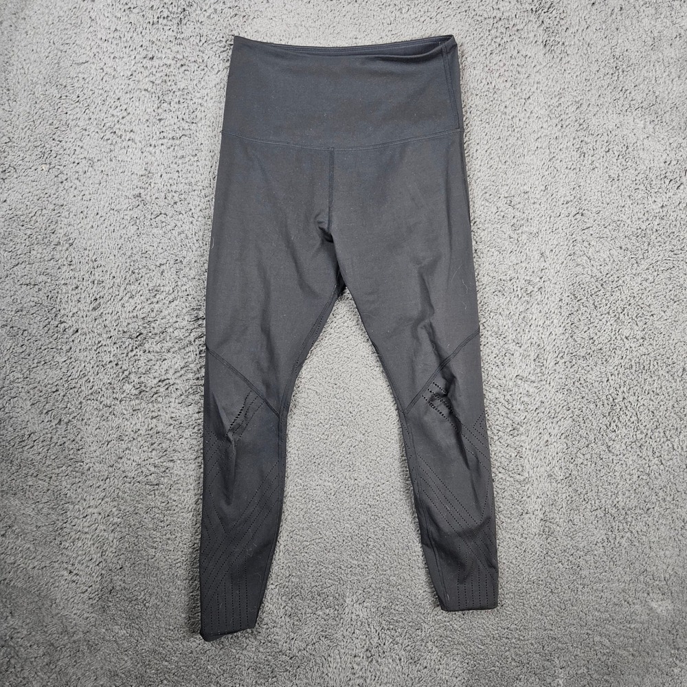 Lorna Jane‎ Leggings Activewear Athleisure Perforated Panels Black
